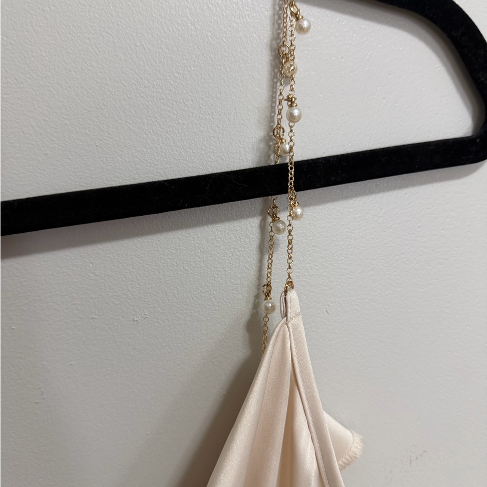 Joie Chain Pearl Straps Tank Top Women’s Large NWT - Picture 7 of 7